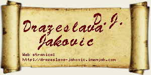 Dražeslava Jaković vizit kartica